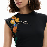 Vestido DESIGUAL Leyter Asimétrico Flores