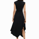 Vestido DESIGUAL Leyter Asimétrico Flores