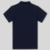 SILBON Classic Plain Navy Blue Polo