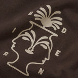 BIRDEN Visages Brown T-shirt