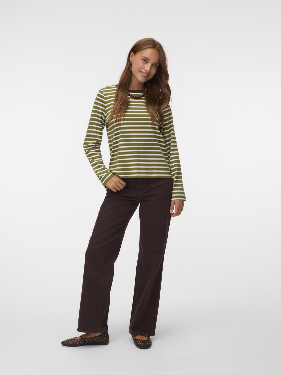 Jeans VERO MODA VMTESSA Chocolate torte - ECRU