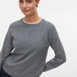 Jersey VERO MODA Wonderful Medium Grey Melange / Birch