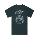 Camiseta SILBON Hôtel Bleu Verde Oscuro