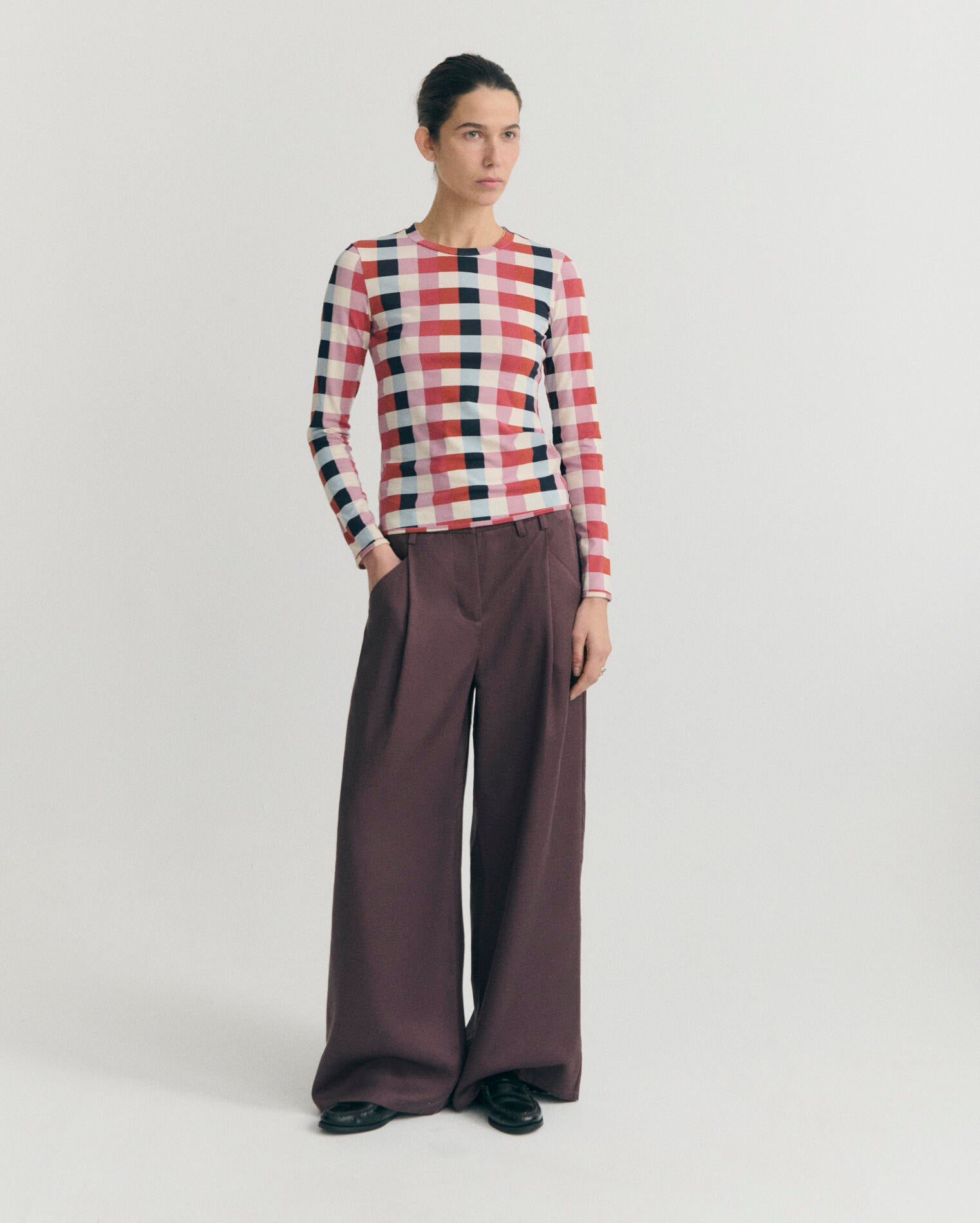 CHESHIRE CHECKS BRISA TOP