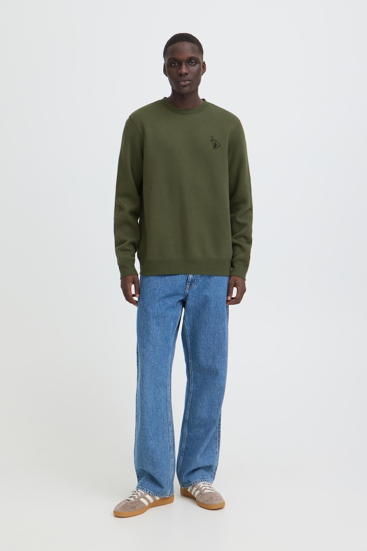 Sudadera Blend Bhkace Deep Depths Gris - ECRU