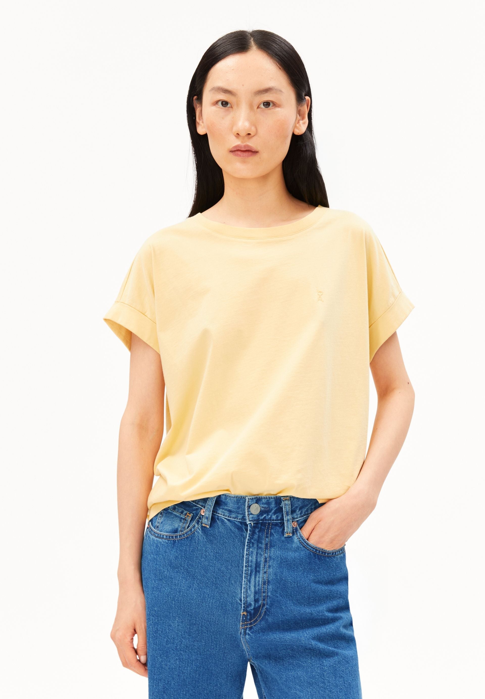 Camiseta ARMEDANGELS Idaara Golden Hay