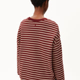 Sudadera ARMEDANGELS Frankaa Maarlen Stripe Velvet Red Honey Reed - imagen oficial 211