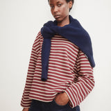 Sudadera ARMEDANGELS Frankaa Maarlen Stripe Velvet Red Honey Reed - imagen oficial 301