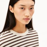 Sudadera ARMEDANGELS Frankaa Maarlen Stripe Undyed Claystone