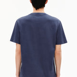 ARMEDANGELS Iconic Å Maarkos Gmt Dye Blue Noon T-shirt