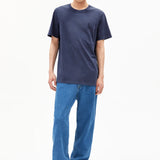 ARMEDANGELS Iconic Å Maarkos Gmt Dye Blue Noon T-shirt