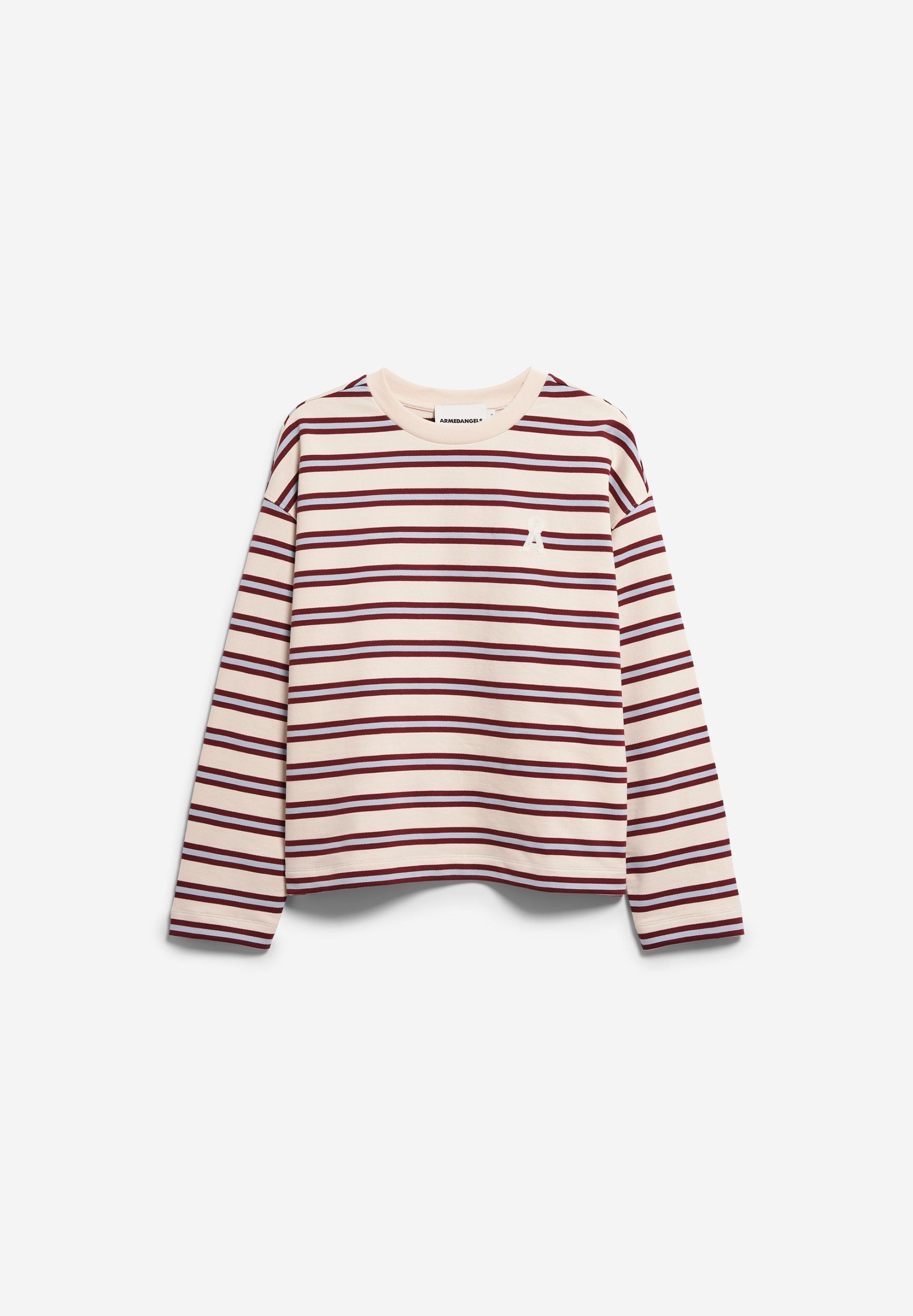 Sudadera ARMEDANGELS Iconic Å Frankaa Bold Undyed Velvet Red Soft Blue - imagen oficial 101