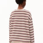 Sudadera ARMEDANGELS Iconic Å Frankaa Bold Undyed Velvet Red Soft Blue - imagen oficial 211
