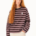 Sudadera ARMEDANGELS Iconic Å Frankaa Bold Claystone Oatmilk Velvet Ember - vista oficial 1