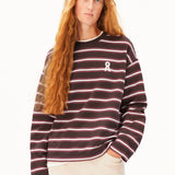 Sudadera ARMEDANGELS Iconic Å Frankaa Bold Claystone Oatmilk Velvet Ember - vista oficial 1