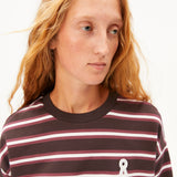 Sudadera ARMEDANGELS Iconic Å Frankaa Bold Claystone Oatmilk Velvet Ember - vista oficial 3
