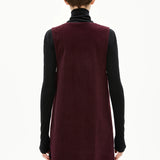 Vestido ARMEDANGELS Pinaafo Corduroy Dark Cranberry