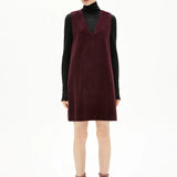 Vestido ARMEDANGELS Pinaafo Corduroy Dark Cranberry