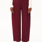 Pantalón ARMEDANGELS Barrel Leg Twill Velvet Red