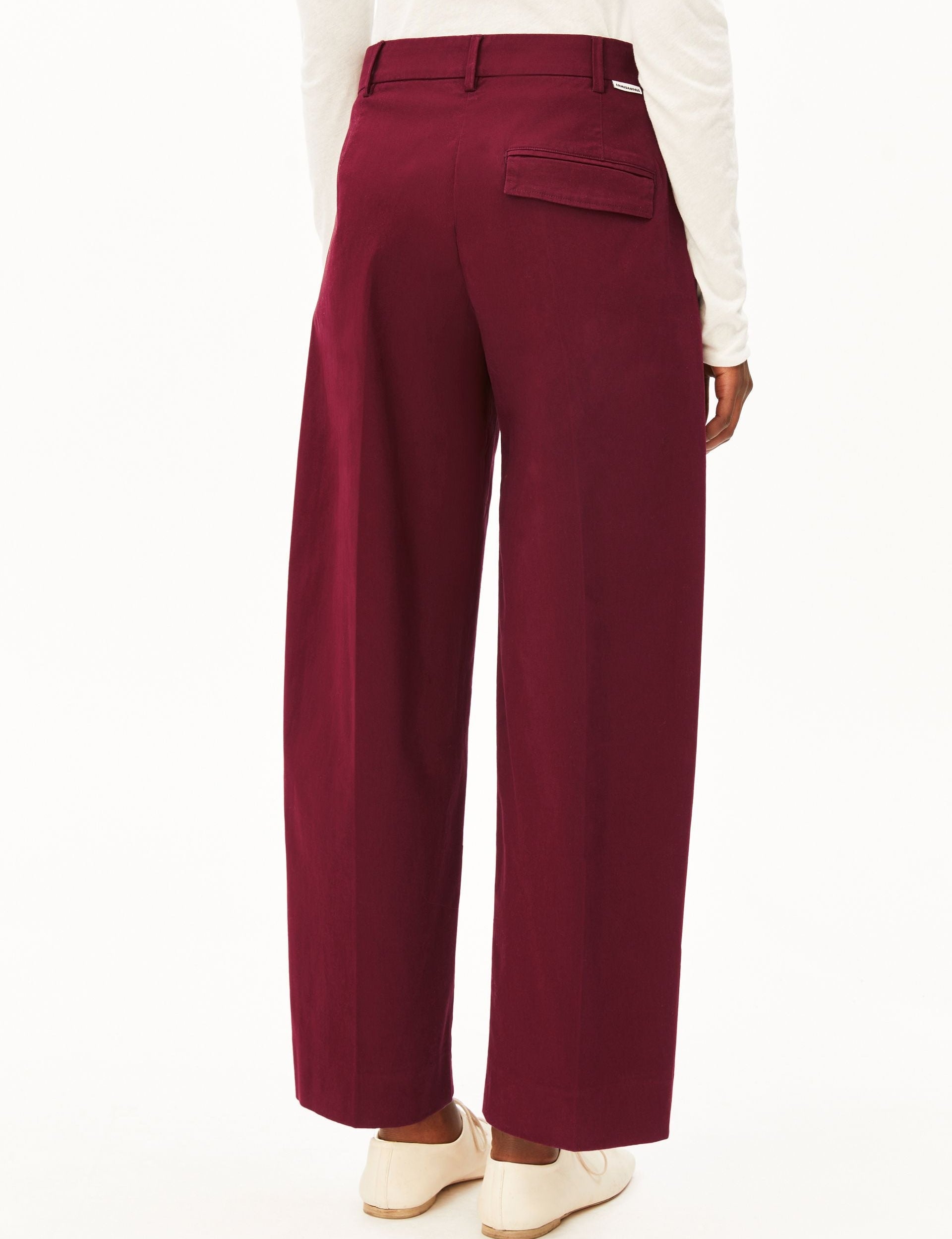 Pantalón ARMEDANGELS Barrel Leg Twill Velvet Red - imagen oficial 211
