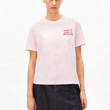 Camiseta ARMEDANGELS Lualaa Embro Pink Mist