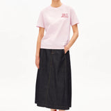 Camiseta ARMEDANGELS Lualaa Embro Pink Mist