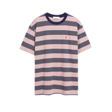 Camiseta ARMEDANGELS Maarkos Multi Stripes Tinted Navy / Oatmilk