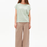 Camiseta ARMEDANGELS Slub Stripes White Foam