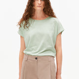 Camiseta ARMEDANGELS Slub Stripes White Foam