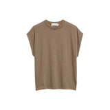 Camiseta ARMEDANGELS Slub Stripe Sand Stone / Dried Palm