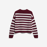 Jersey ARMEDANGELS Merinaa Striped Velvet Red Soft Blue Oatmilk - imagen oficial 101