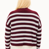 Jersey ARMEDANGELS Merinaa Striped Velvet Red Soft Blue Oatmilk - imagen oficial 211