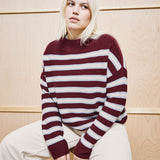 Jersey ARMEDANGELS Merinaa Striped Velvet Red Soft Blue Oatmilk - imagen oficial 301