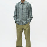 Camisa DOUBLE A BY WOOD WOOD Cooper Panderosa Pine Check - Green