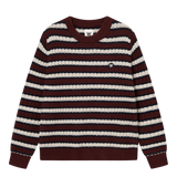 Jersey DOUBLE A BY WOOD WOOD Claes Decadent Chocolate Stripe