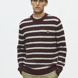 Jersey DOUBLE A BY WOOD WOOD Claes Decadent Chocolate Stripe