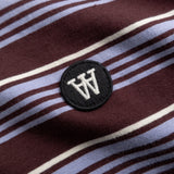 Camiseta DOUBLE A BY WOOD WOOD Lucas Decadent Chocolate Stripe