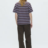 Camiseta DOUBLE A BY WOOD WOOD Lucas Decadent Chocolate Stripe