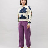 Sudadera BRAVA FABRICS Bloom Rounded Ecru