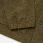 Chaqueta UNIVERSAL WORKS Wool Mix Knit Rams Jacket Olive - vista oficial 6