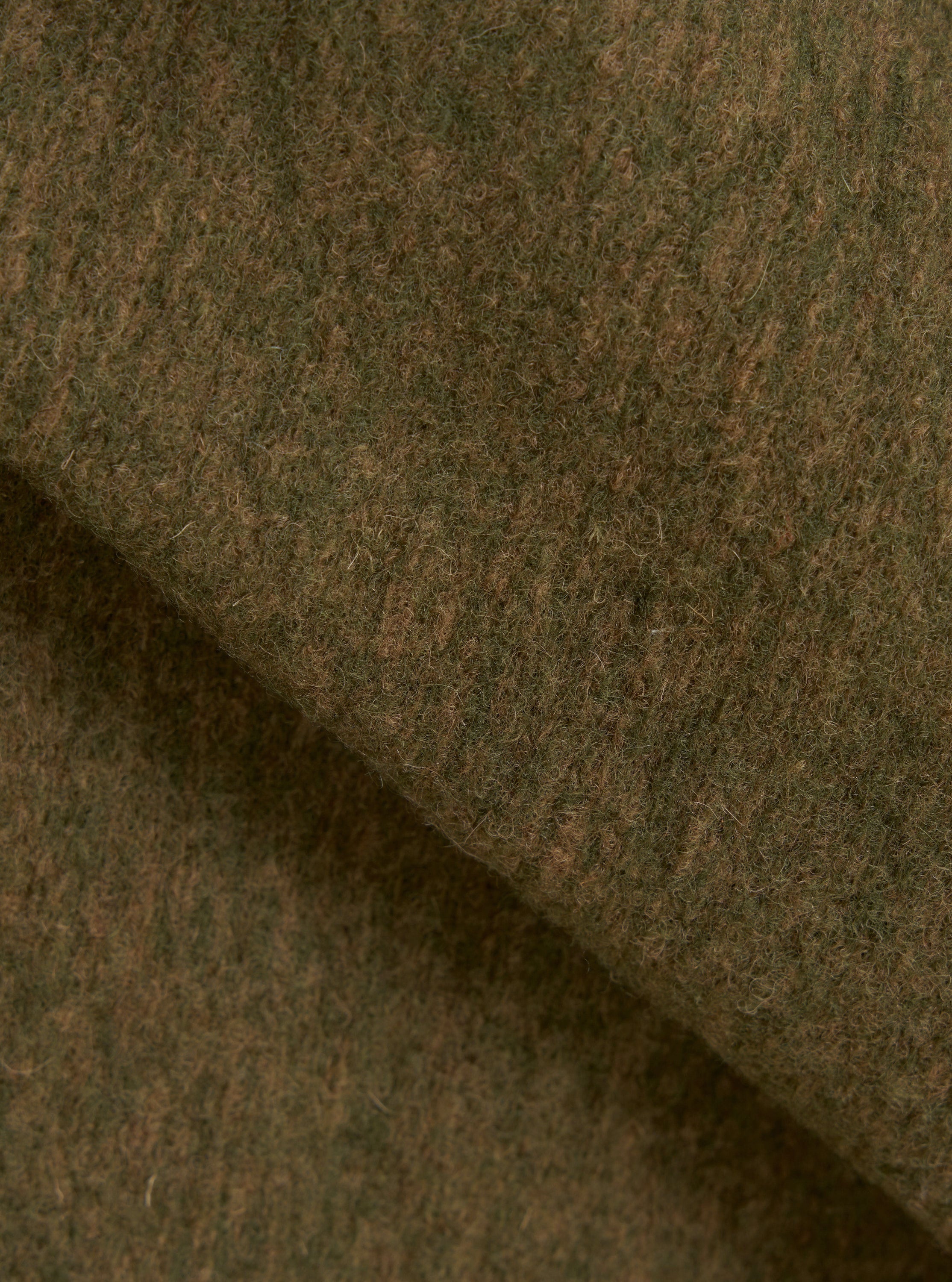 Chaqueta UNIVERSAL WORKS Wool Mix Knit Rams Jacket Olive - vista oficial 4