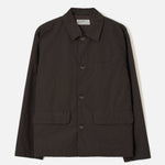 Chaqueta UNIVERSAL WORKS Micro Canvas Warmus Jacket Brown - vista oficial 1