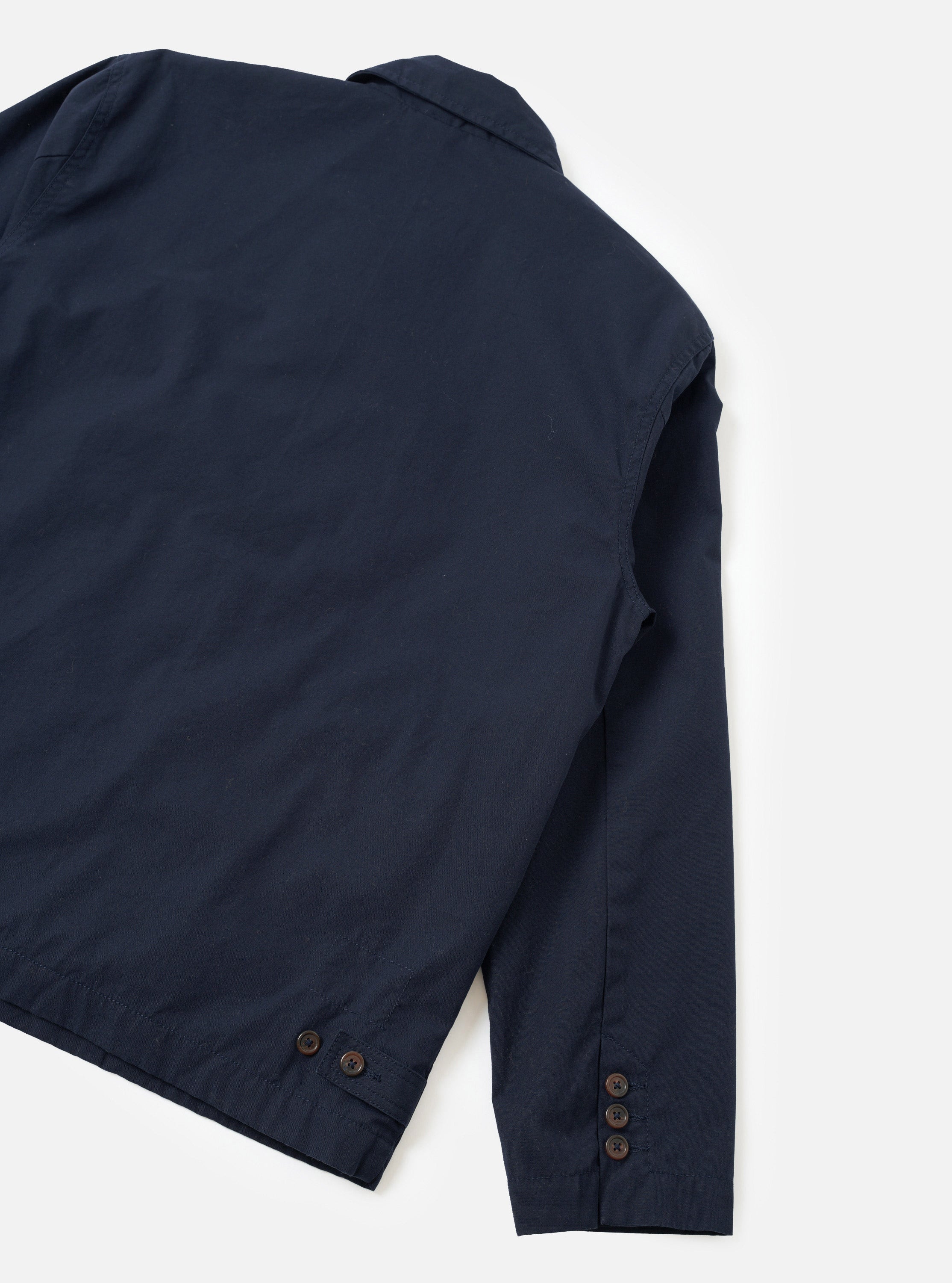 Chaqueta UNIVERSAL WORKS Micro Canvas Warmus Jacket Navy - vista oficial 5
