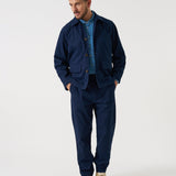 Chaqueta UNIVERSAL WORKS Micro Canvas Warmus Jacket Navy - vista oficial 2