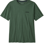Camiseta Patagonia Men's P-6 Logo Canopy Green flat frontal transparente