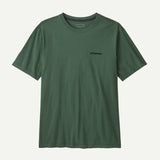 Camiseta Patagonia Men's P-6 Logo Canopy Green flat frontal oficial