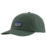 Gorra Patagonia P-6 Label Trad Canopy Green flat frontal transparente