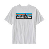 Camiseta PATAGONIA P-6 Logo Responsibili-Tee® Blanca