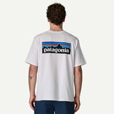 Camiseta PATAGONIA P-6 Logo Responsibili-Tee® Blanca