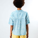 Blusa BRAVA FABRICS Cropped Sunset Azul